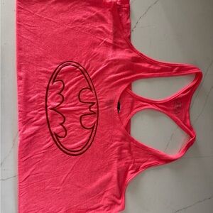 Under Armour x Batman Racerback Tank Top Pink- Large